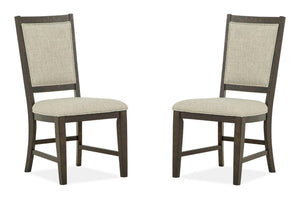 Westley Falls - Step Up Side Chair With Upholstered Seat & Back (Set of 2) - Graphite