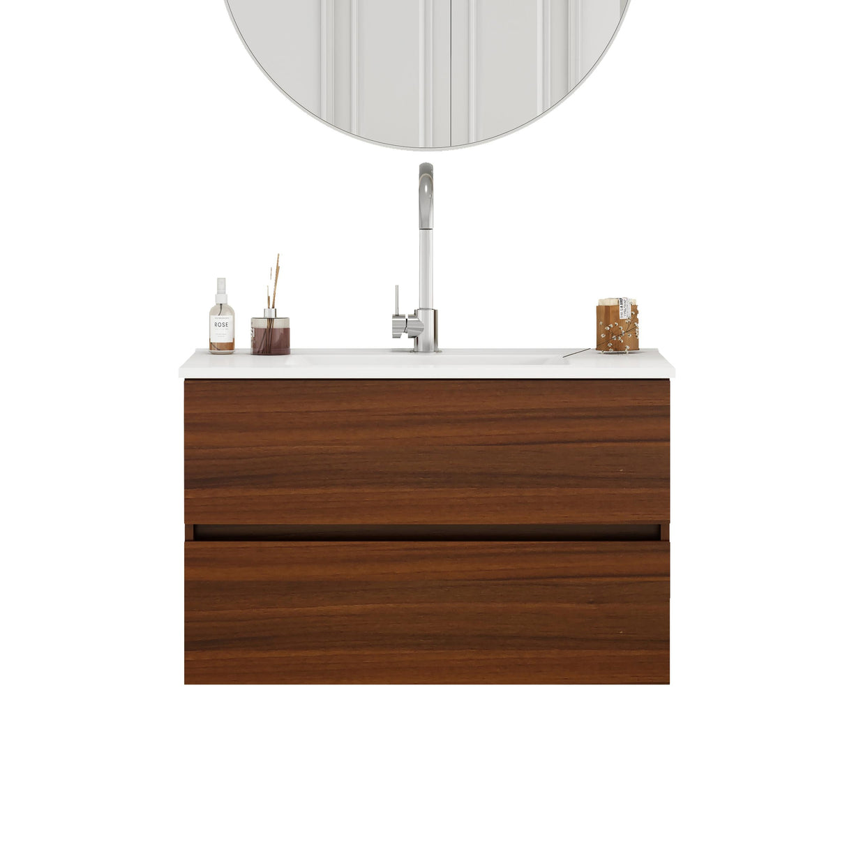 32-Inch Wall-Mounted Bathroom Vanity