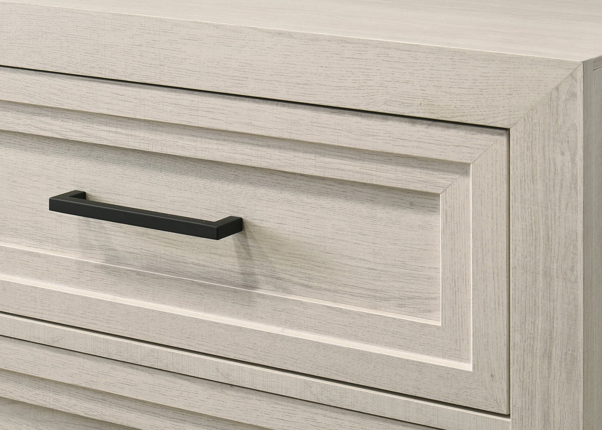 Havenwood Geometric Design Contemporary 2-Drawer Nightstand