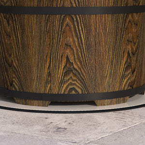 Smokeless Fire Pit with Fireproof Mat - 20.5" Barrel Style Portable Wood Burning Firepit