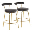 Rhonda-Glam-Counter-Stool-in-Gold-Metal-and-Black-Velvet-by-LumiSource-Set-of-2-