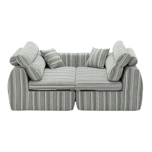 3 Seater, Couch With Throw Pillows For Living Room