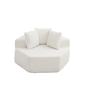 54-Inch Modern-Style Hexagonal Single Lounge Chair