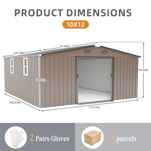 Campcraft 10x12ft Color Steel Plate Storage Shed
