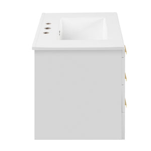 Wall Mounted Bathroom Cabinet With Side Cabinet Combo