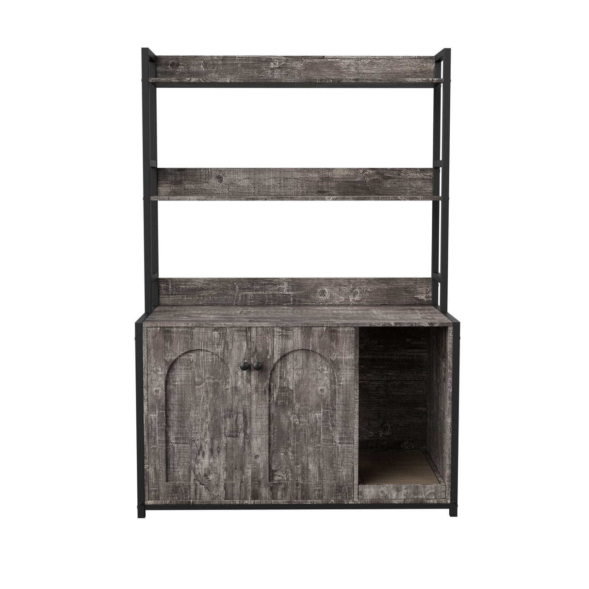 Large Cat Litter Box Enclosure With Shelf Storage
