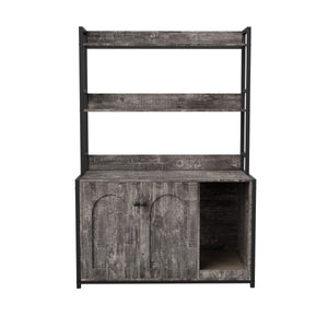 Large Cat Litter Box Enclosure With Shelf Storage
