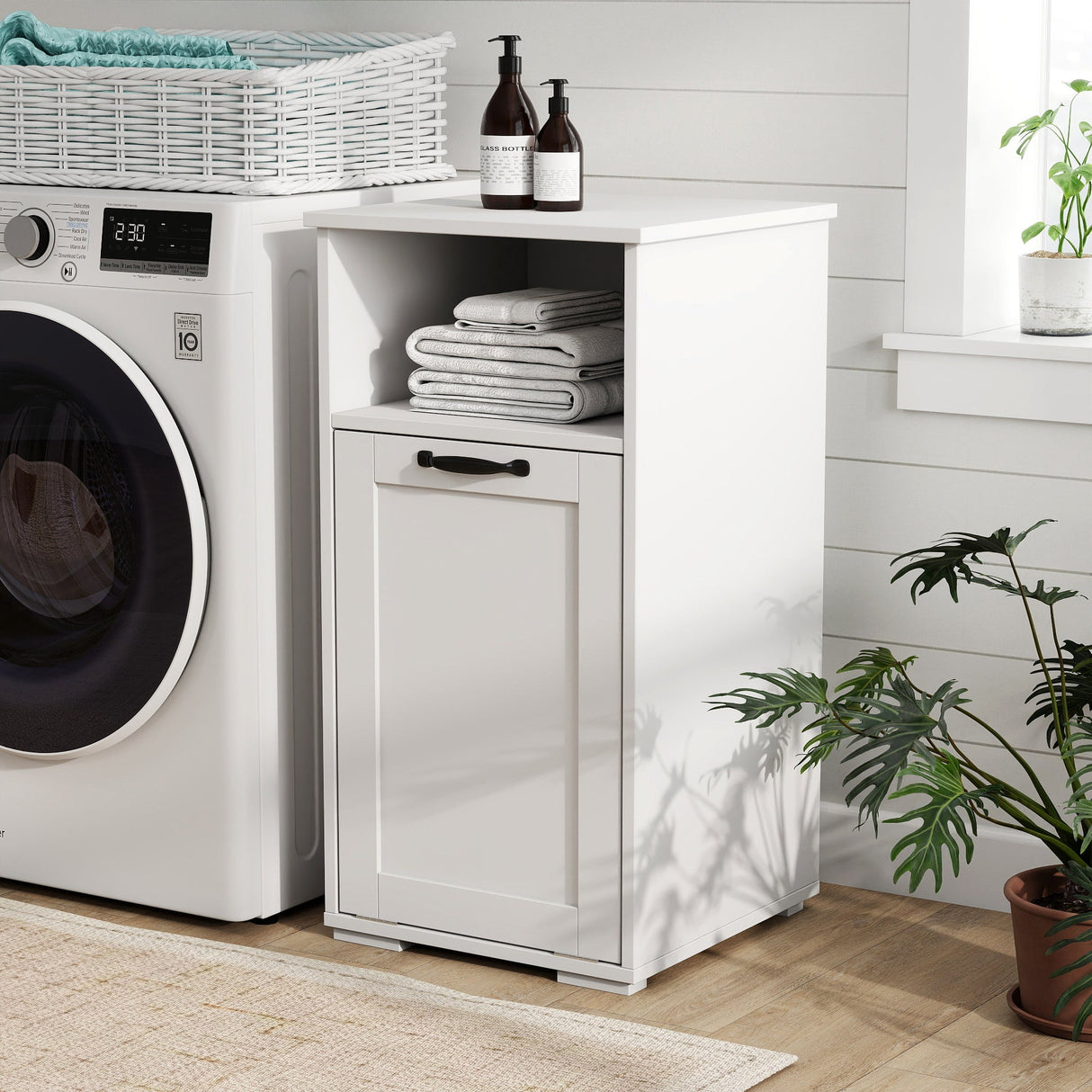 Laundry Cabinet with 1 Removable Liner Bag