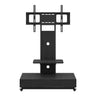 Mobile TV Cart With Push Pull Drawer, Lockable Wheels