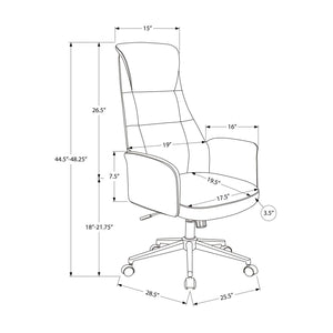 Office Chair With Adjustable Height - Black