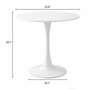 White Round Modern Dining Table