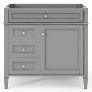 Bathroom Vanity With 2 Drawers and Tip-Out Drawer Storage Cabinet