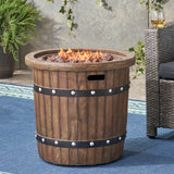 Round 25" mgo fire pit - 40 000 btu