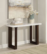 Edwyn Natural Marble Top End Table