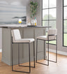 Fuji - Contemporary High Back Barstool Elegant Design