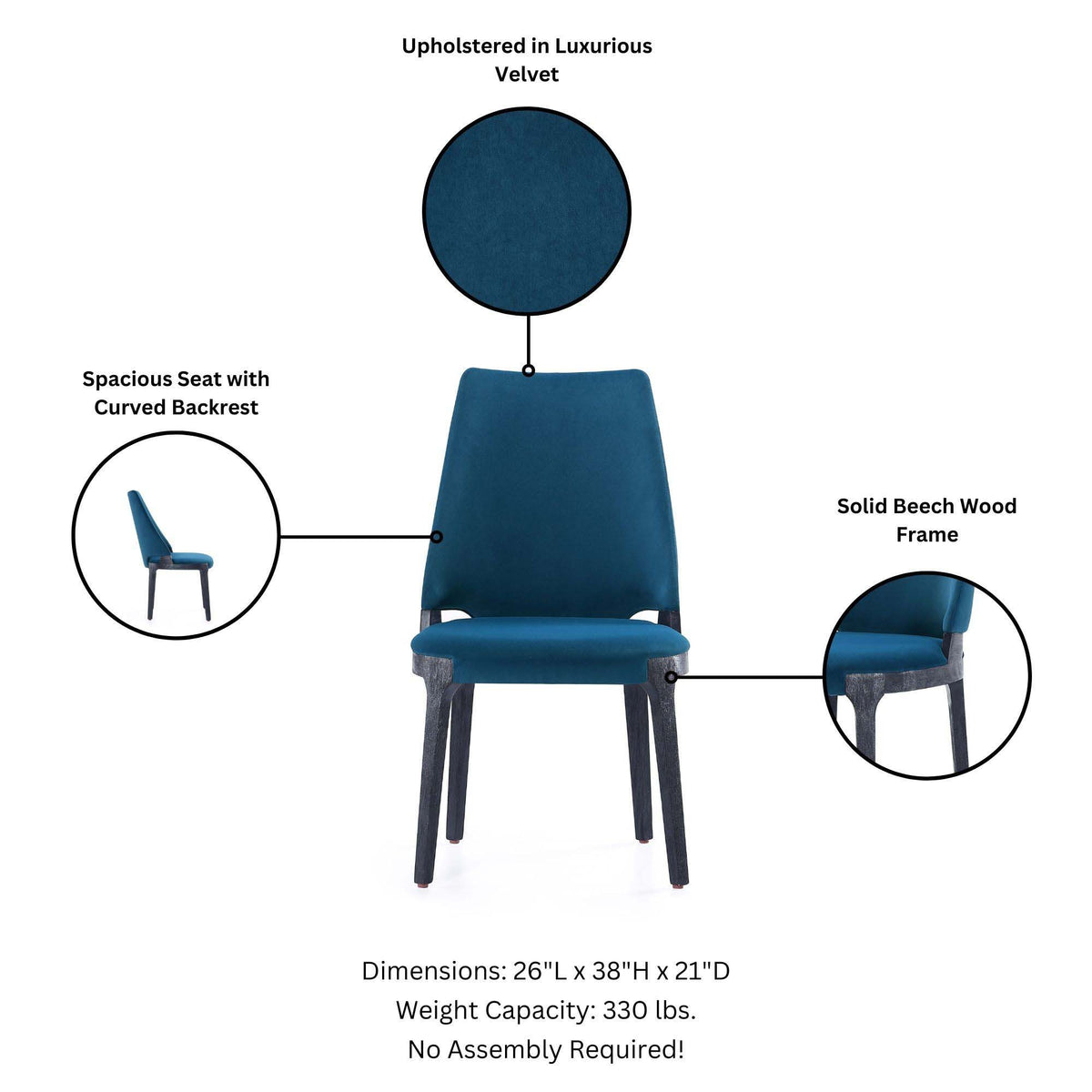 Kara - Dining Chair In (Set of 2)