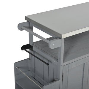 Foldable Outdoor Kitchen Island Patio Mobile Kitchen Cart
