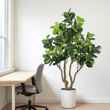 7FT Tall Artificial Banyan Tree Silk Plant – Large Faux Greenery