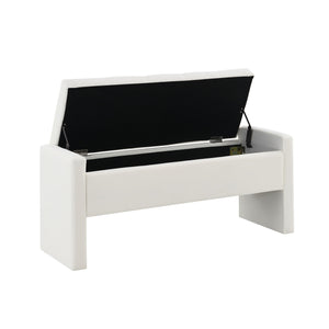 Modern Upholstered Large Bed End Bench With Storage