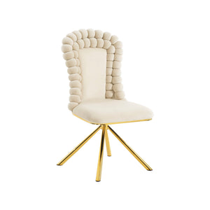Upholstered Swivel Dining Chairs (Set of 2)