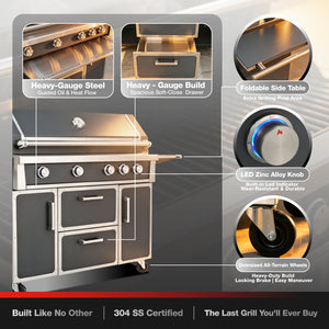 Navratil Premium 49" Stainless Steel Grill