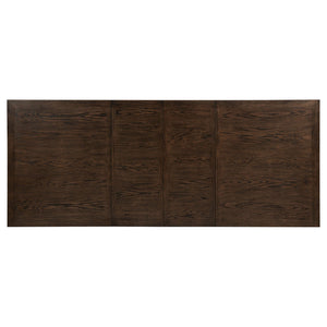 Ridgewell 9-piece Rectangular Trestle Dining Set Dark Oak