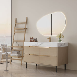 35.4" Modern Bathroom Vanity with Undermount Sink