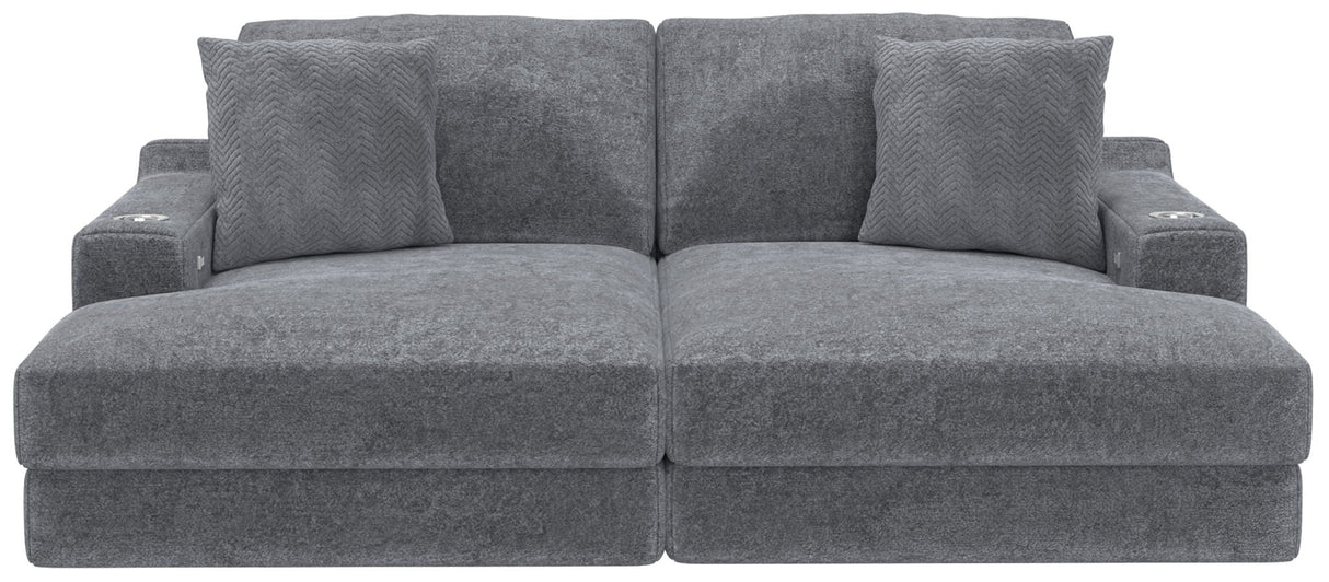 Cozy - 2 Piece Double Wide Chaise With USB Charging Ports