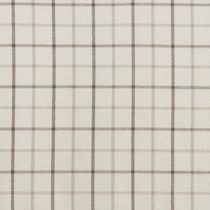 Plaid Faux Leather Tab Top Curtain Panel with Fleece Lining