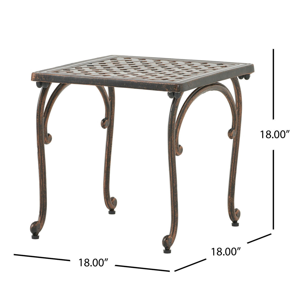 Laughlin Traditional Style Cast End Table Set - Antique Espresso