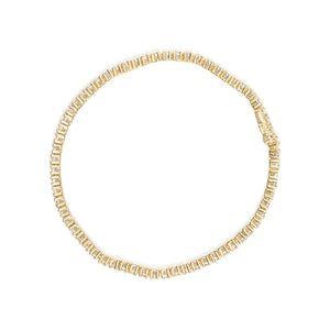14K Yellow Gold 6.0 Cttw Classic 4 Prong Set Round Brilliant Cut Diamond Tennis Bracelet (K-L Color, VS2-SI1 Clarity) - 7.25"