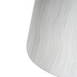 Outdoor Ponti Travertine Side Table, White