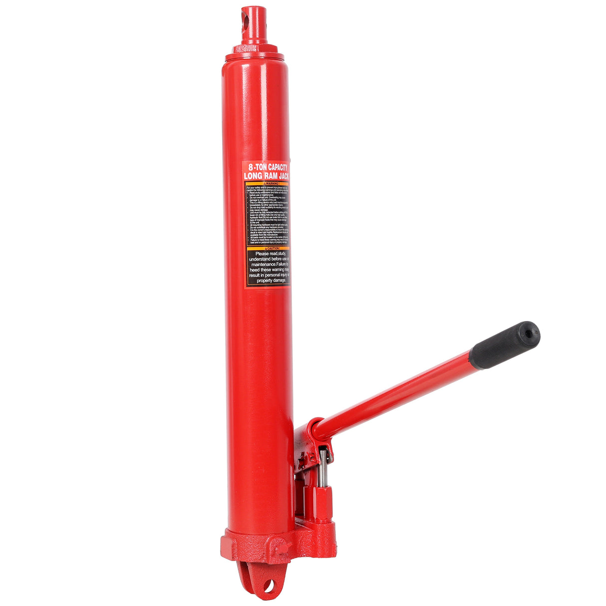 8 Ton Hydraulic Long Ram Jack - Dual Double Piston Pump, Clevis Base