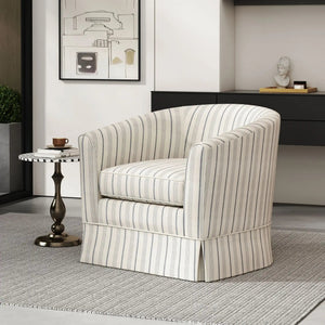 Zeniqua Upholstered Swivel Chair With Loose Cover