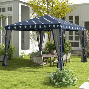 Outsunny 10' x 10' Pop Up Canopy Tent with Netting
