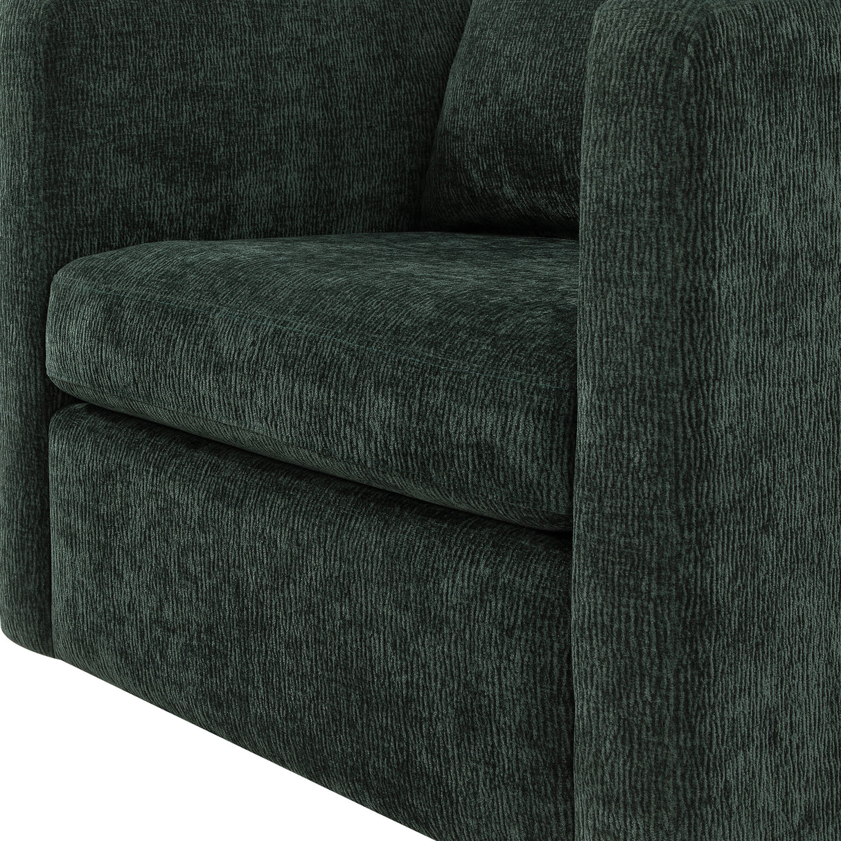 Sutton Light Grey Performance Fabric Swivel Barrel Chair