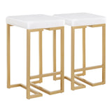 26' Contemporary-glam Counter Stool- Set of 2