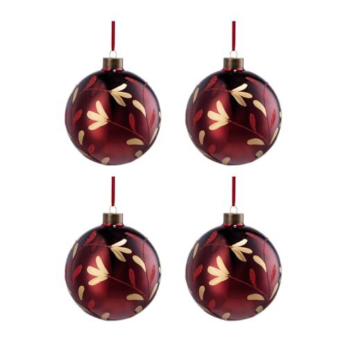 Christmas Ball Glass Decorative Hanging Ball Christmas Tree Ornaments, For Holiday Party Decorations