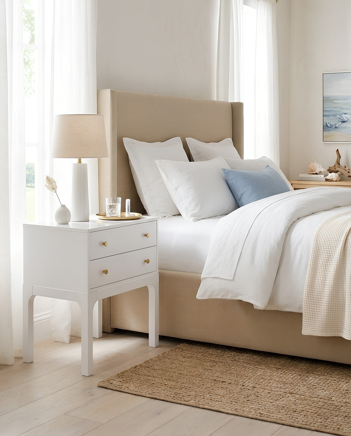 Alonso 2-Drawer Modern Nightstand