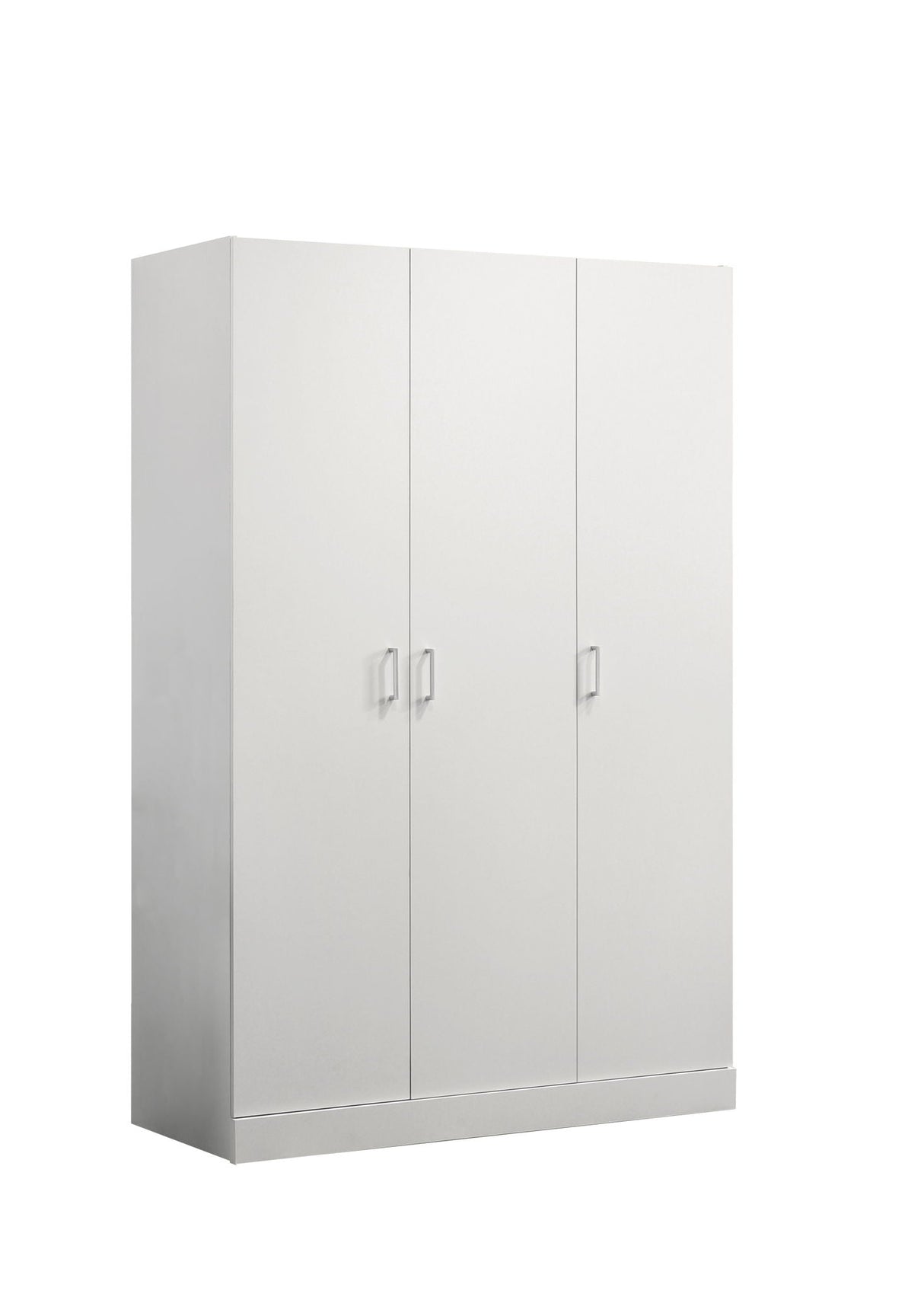 Declan 3-Door Wardrobe Cabinet Armoire in White