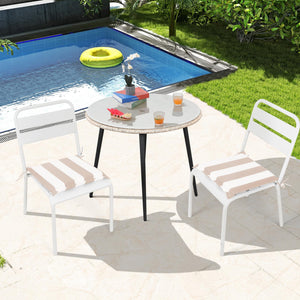 4PCS Outdoor Patio Seat Cushion Replacement - Khaki