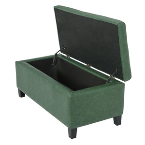 Storage Ottoman with Flip-Top Lid