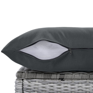 Outdoor Furniture Set Patio Rattan Furniture with Adjustable Table, Recliners, Side Tables, Ottomans