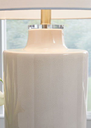 Cylener - Ceramic Table Lamp - Off White