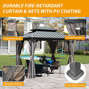 8' x 10' Hardtop Gazebo