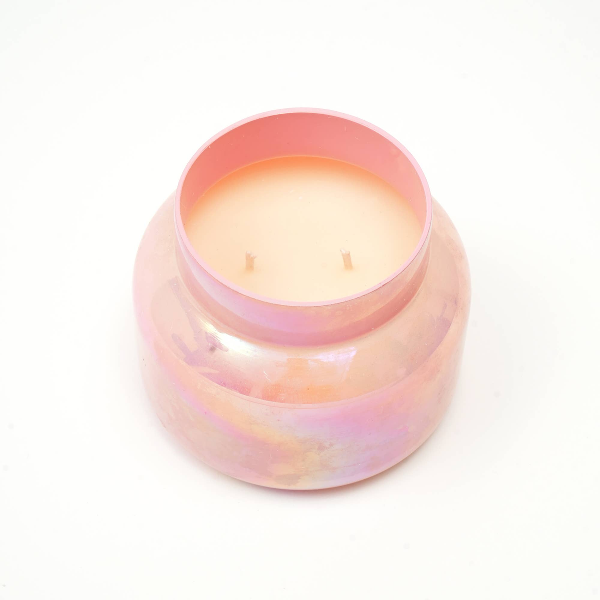 Scented Wax Candle Jar - Pink Lustre