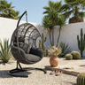 42 Extra Wide U-Base Hanging Egg Chair with Cushion