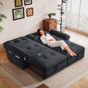 77-Inch Convertible Sofa Bed
