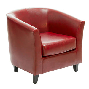 Zenithon Upholstered Club Chair With Rounded Back