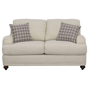 Brewster - Upholstered Loveseat With English Arms - Light Gray